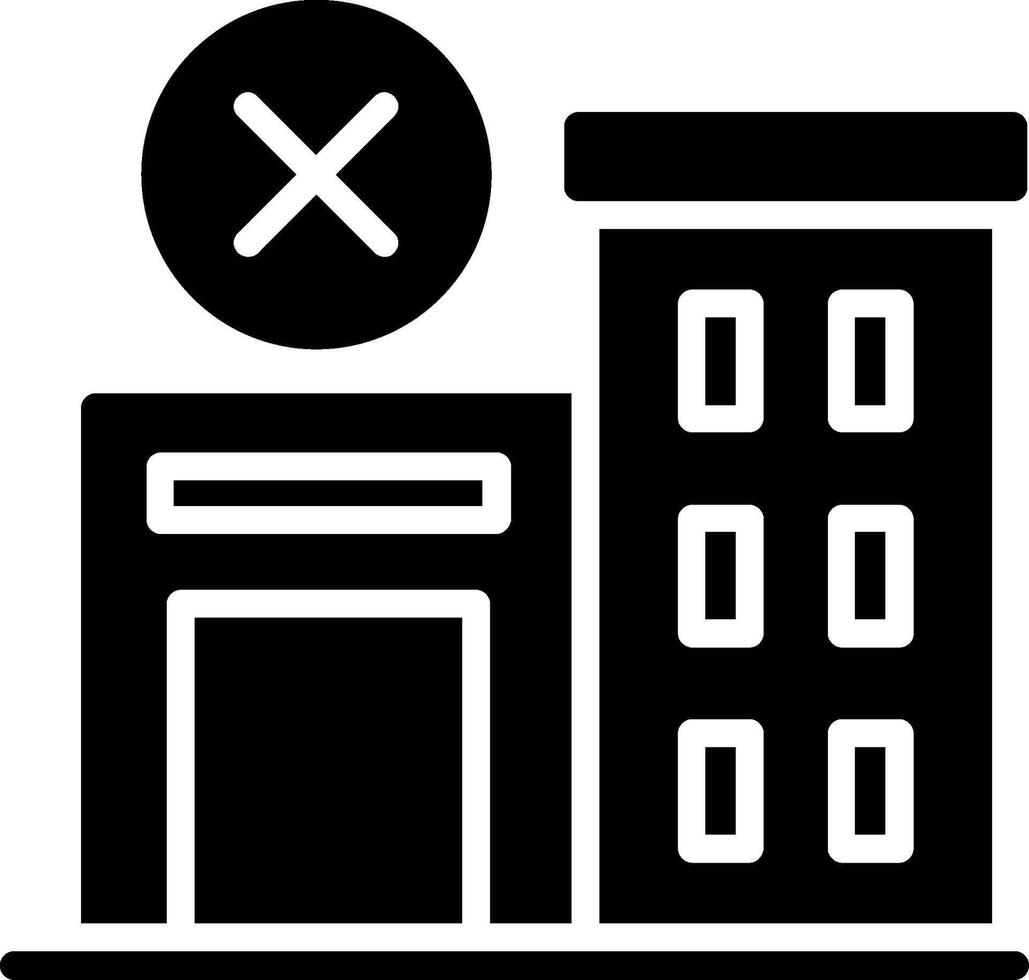 Job Loss Glyph Icon Design vector