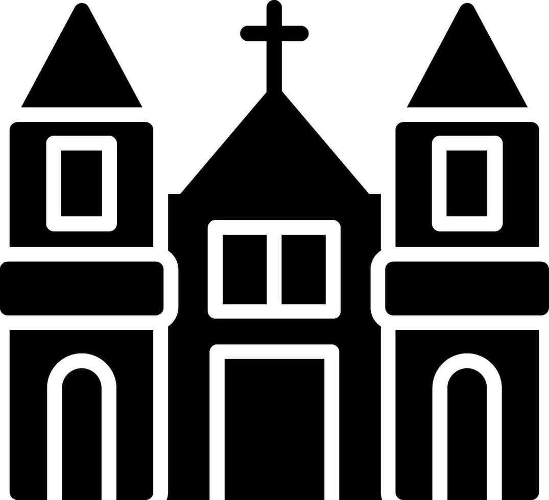 Catholic Glyph Icon Design vector