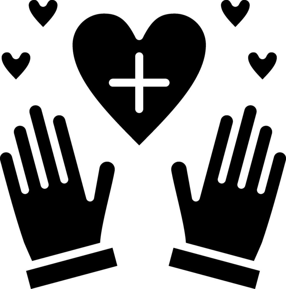 Healthcare Glyph Icon Design vector