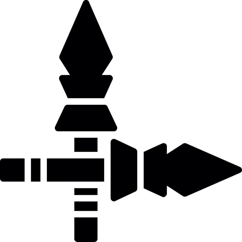 Spears Glyph Icon Design vector