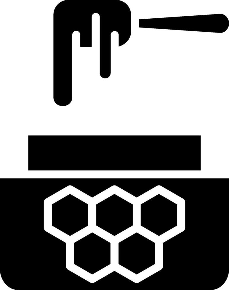 Wax Glyph Icon Design vector