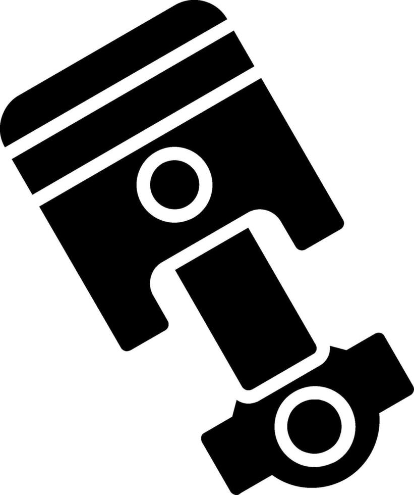 Piston Glyph Icon Design vector