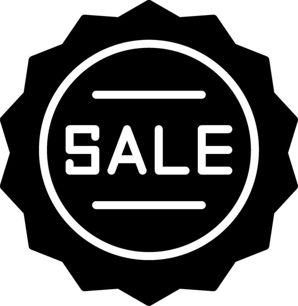 Sale Glyph Icon Design vector