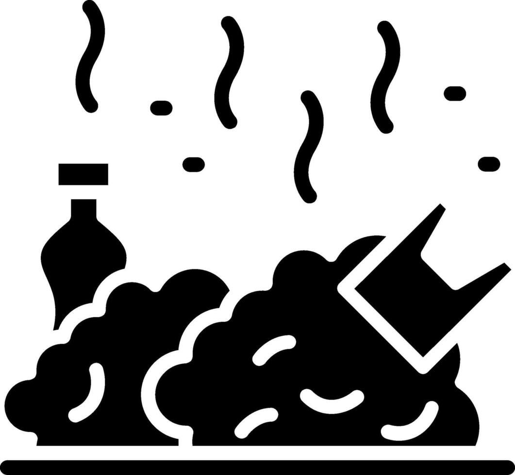 Waste Glyph Icon Design vector