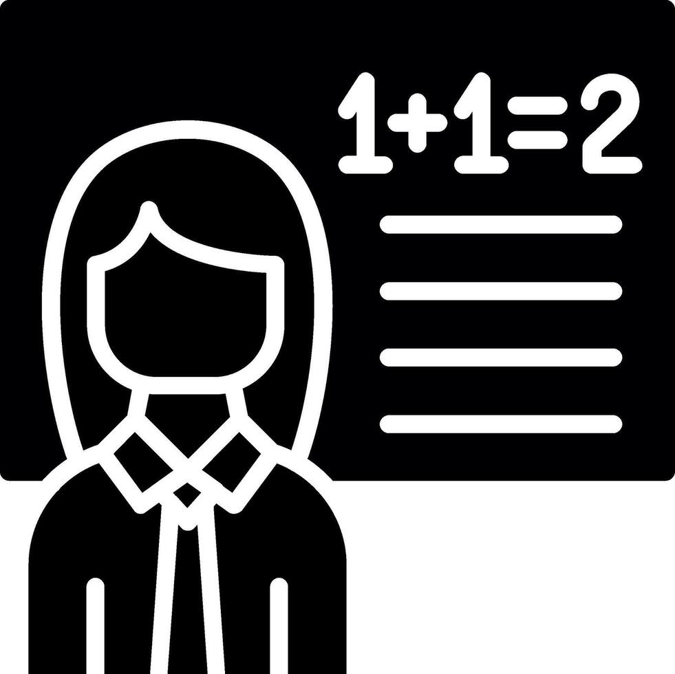 Mathematic Glyph Icon Design vector