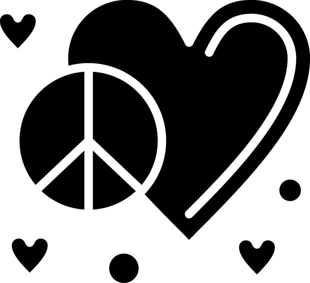 Pacifism Glyph Icon Design vector