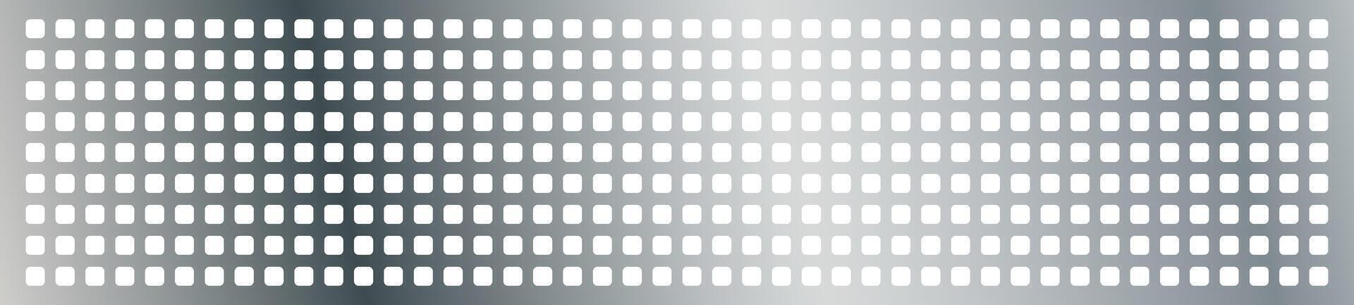 Seamless perforated metal texture background with round peg holes. Steel pegboard pattern. Flat illustration isolated. vector