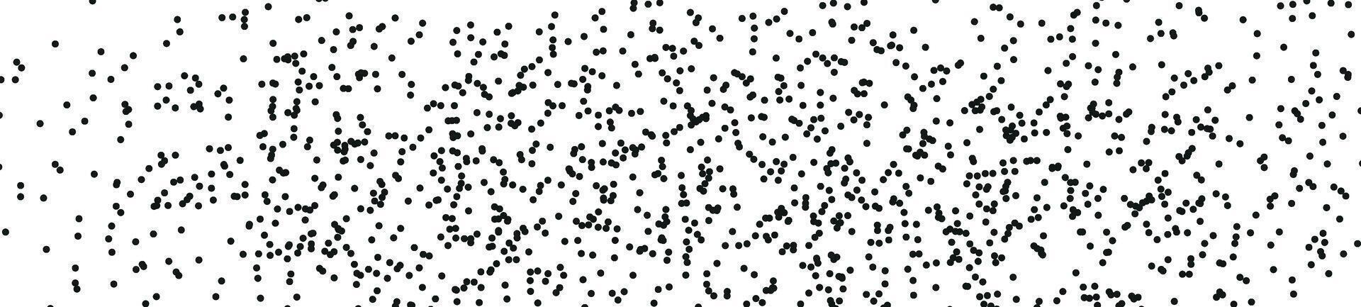 abstract random polka dot pattern with small, irregular dots. Black and white seamless background with textured. Flat illustration isolated vector