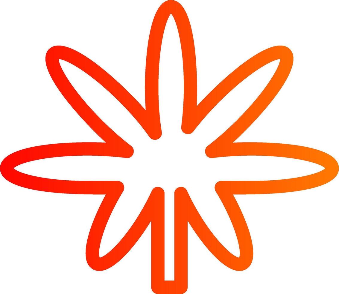 Weed Colorful Icon vector