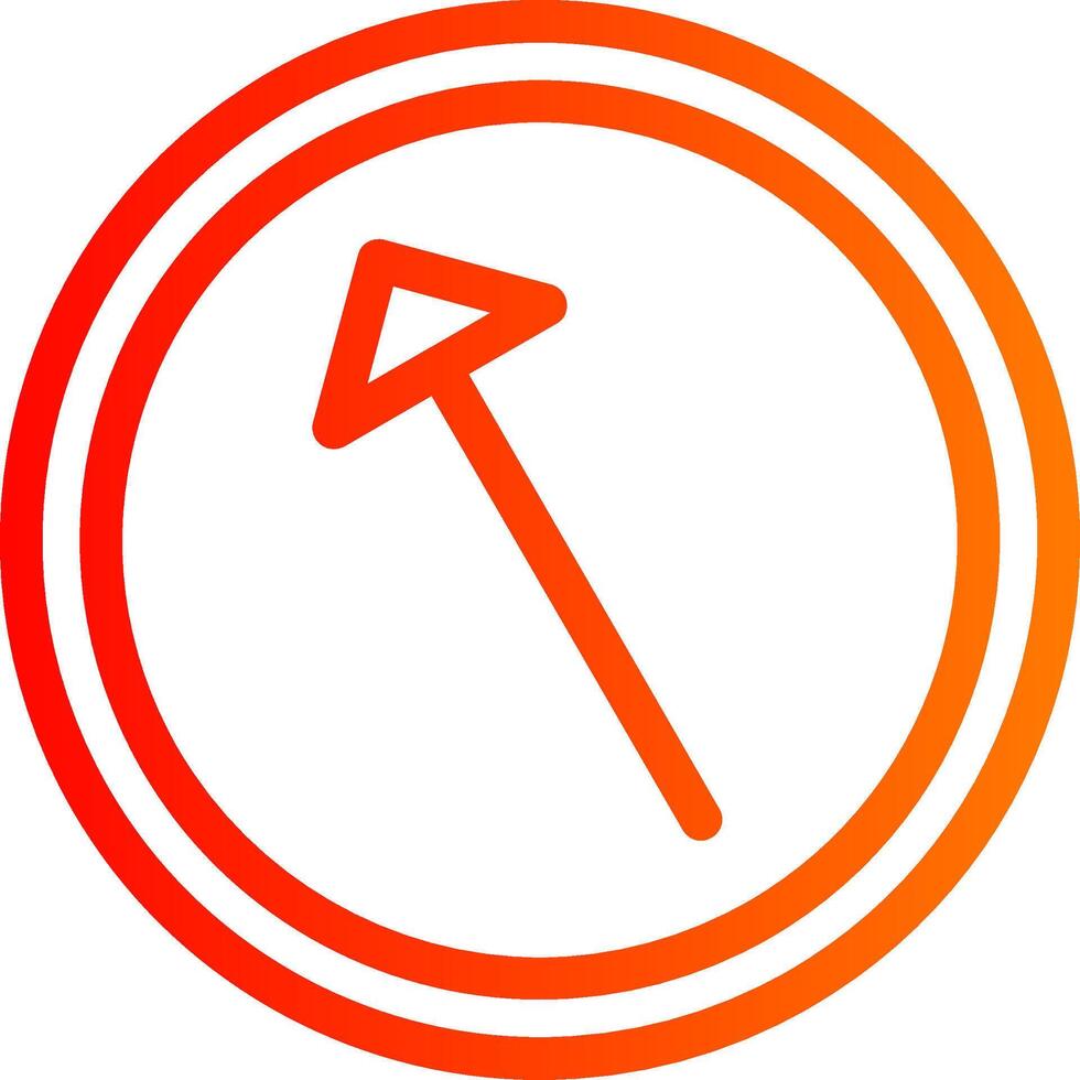 Left Up Colorful Icon vector
