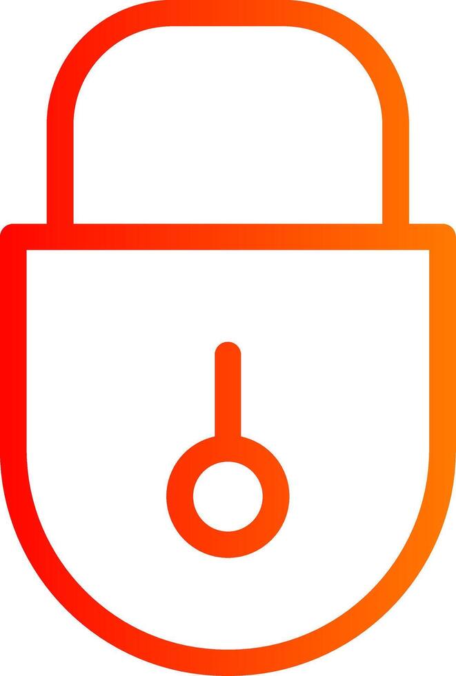 Lock Colorful Icon vector