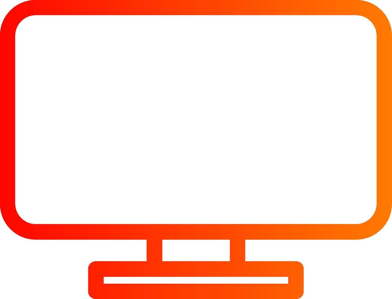 Lcd Colorful Icon vector