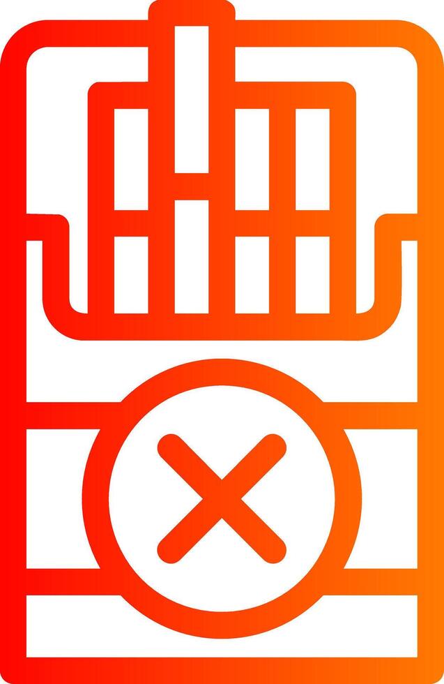 Quit Smoking Colorful Icon vector