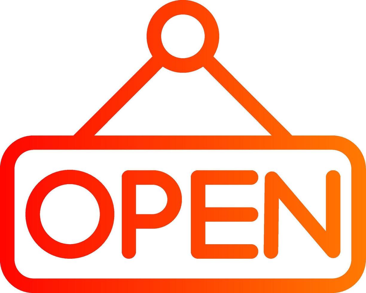 Open Colorful Icon vector