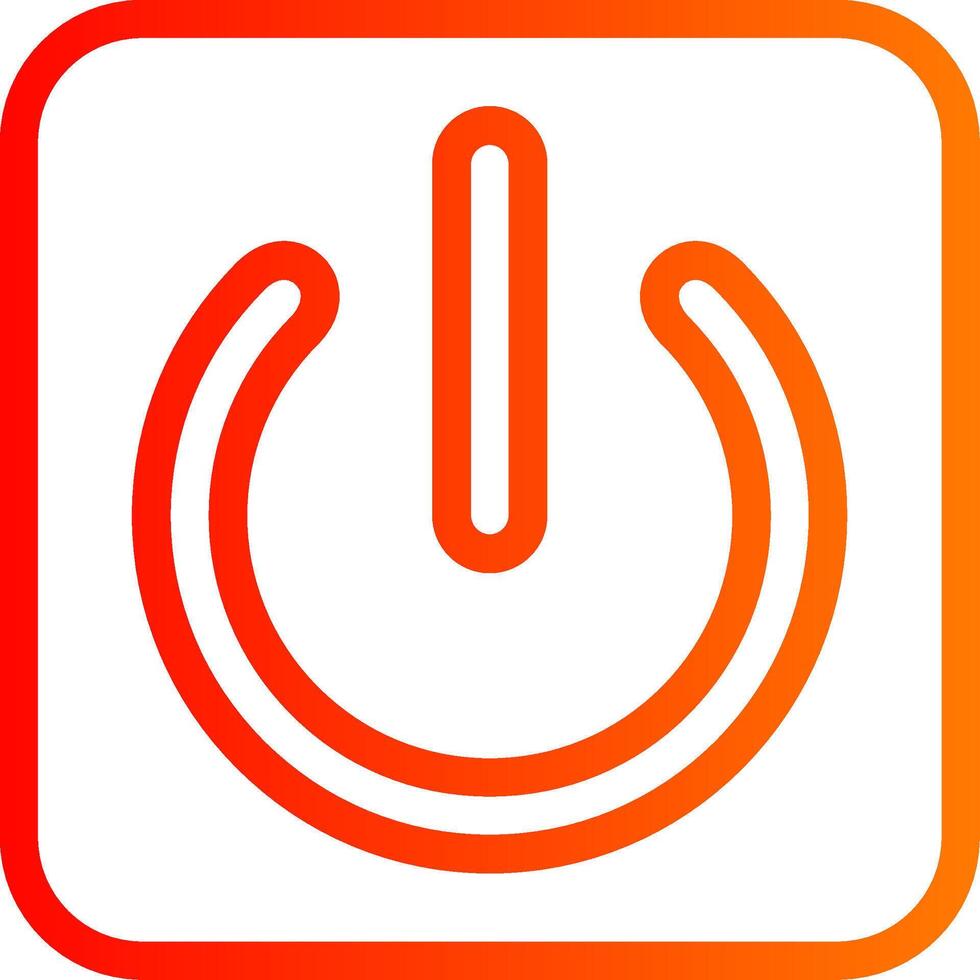 Start Button Colorful Icon vector