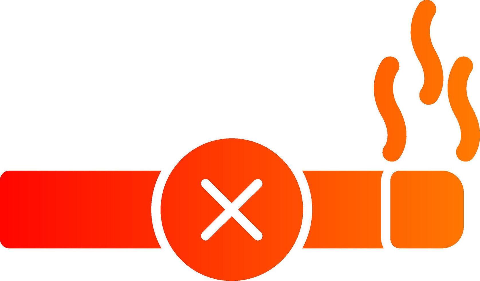 No Smoking Colorful Icon vector