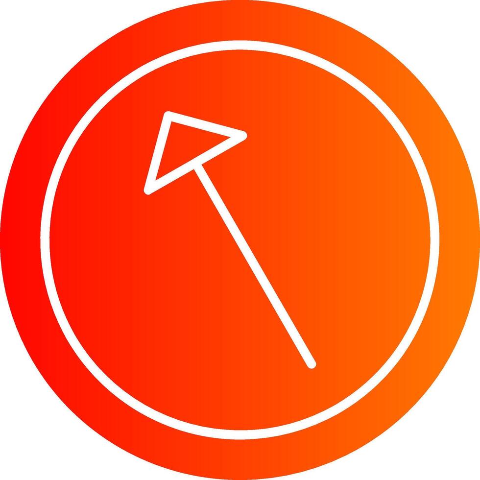 Left Up Colorful Icon vector