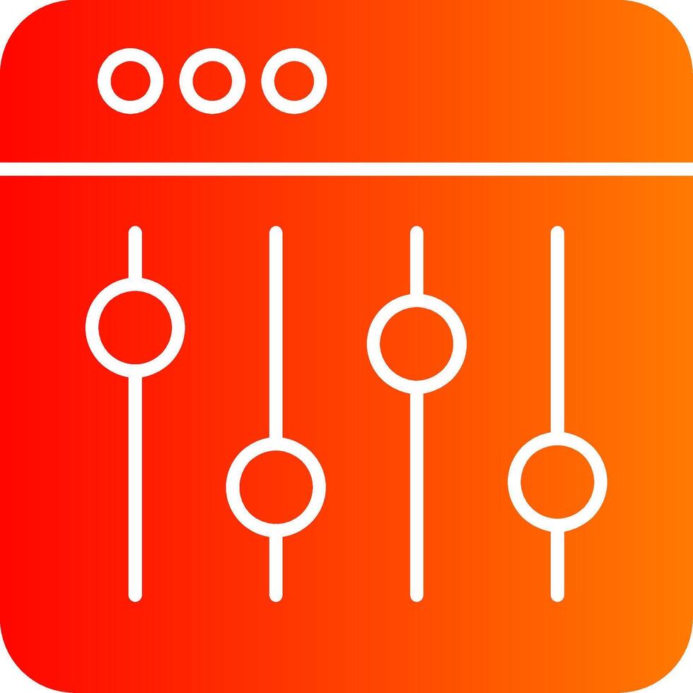 Equalizer Colorful Icon vector