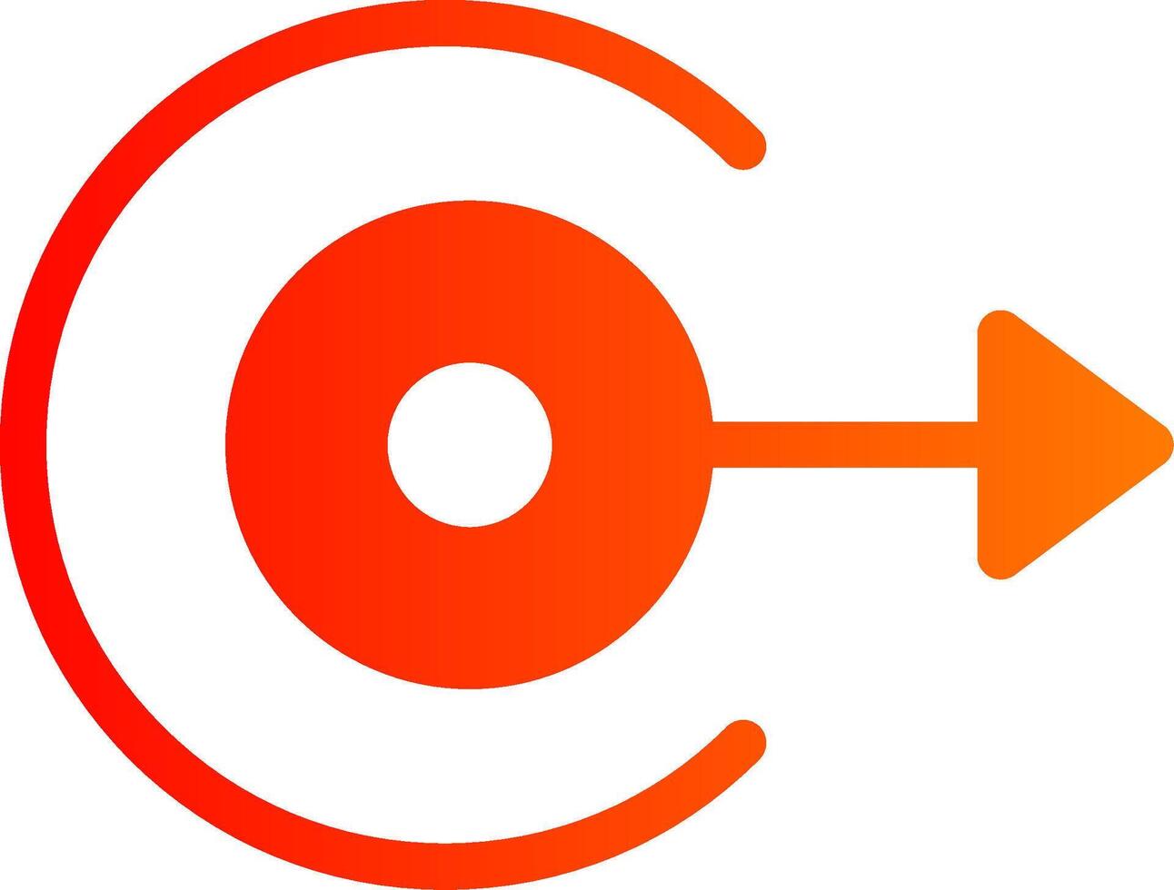 Right Arrow Colorful Icon vector