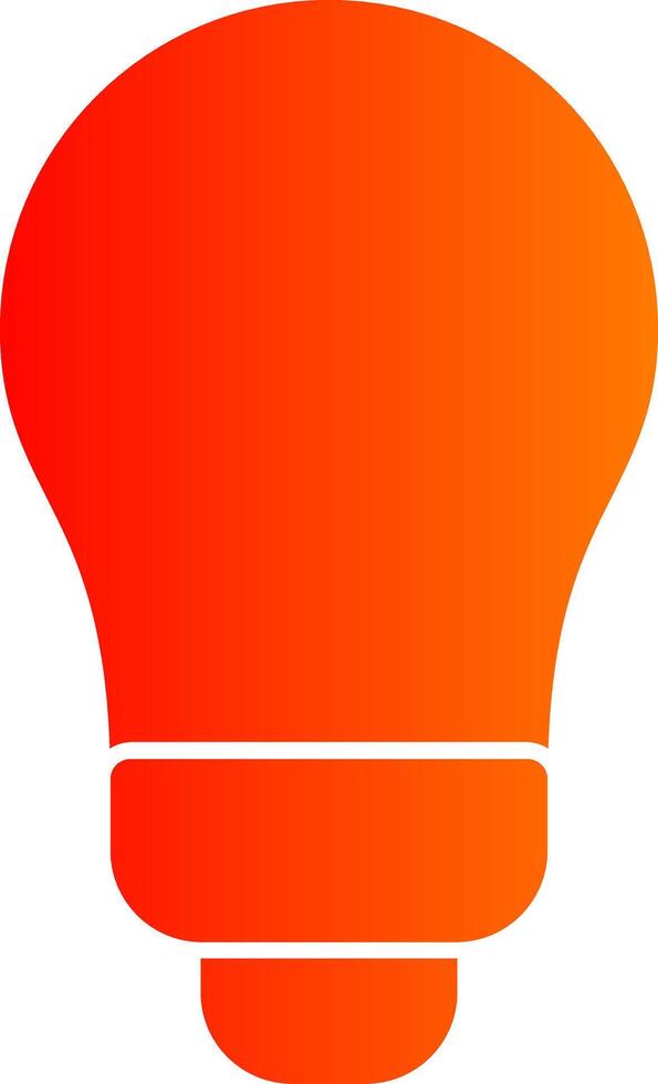 Bulb Colorful Icon vector