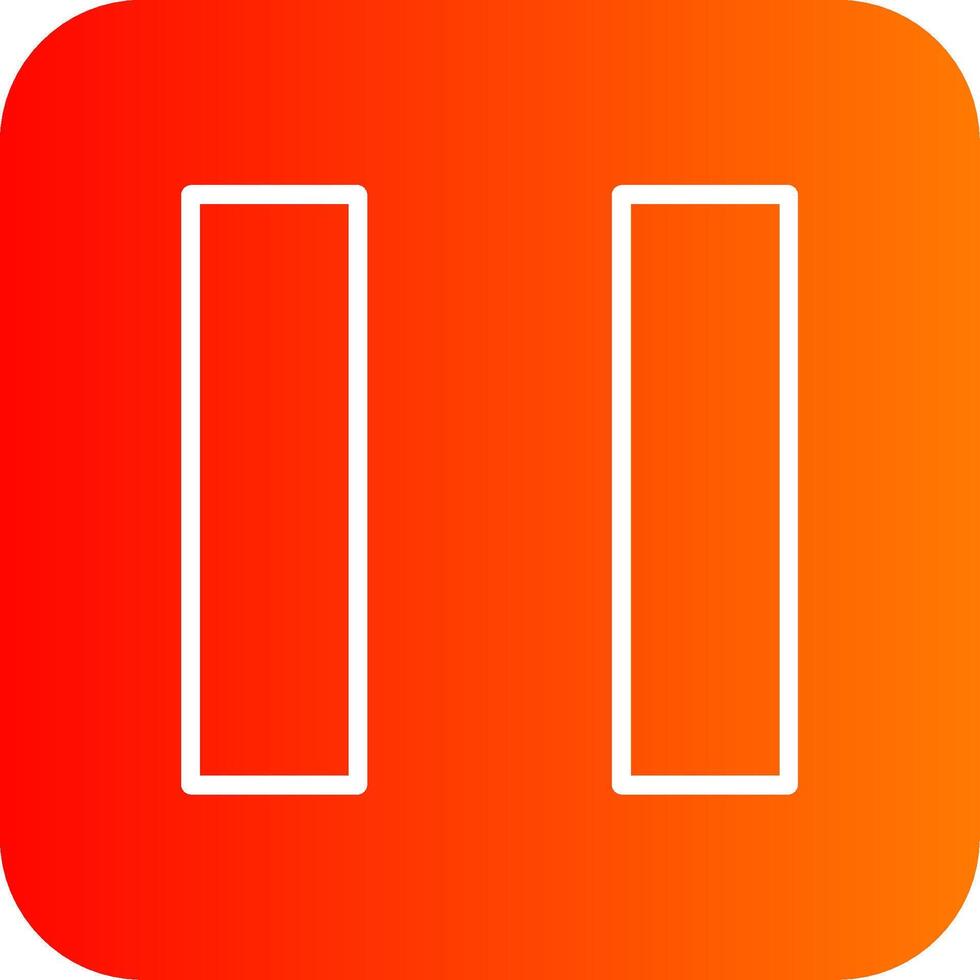 Pause Button Colorful Icon vector