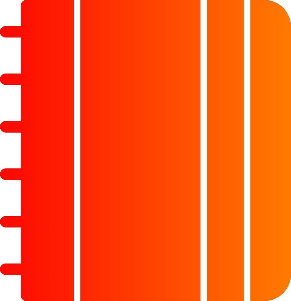 Contact Book Colorful Icon vector
