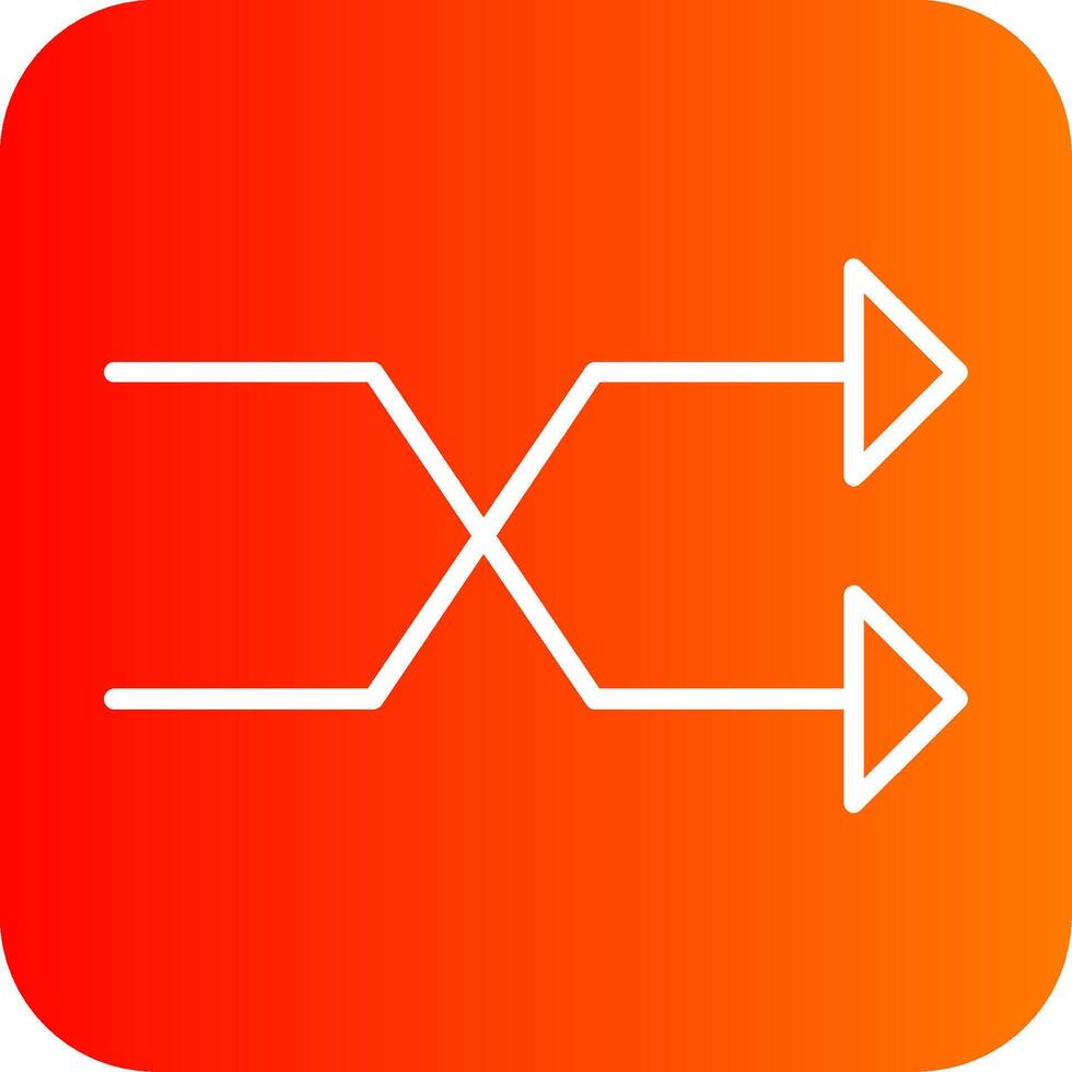 Shuffle Colorful Icon vector