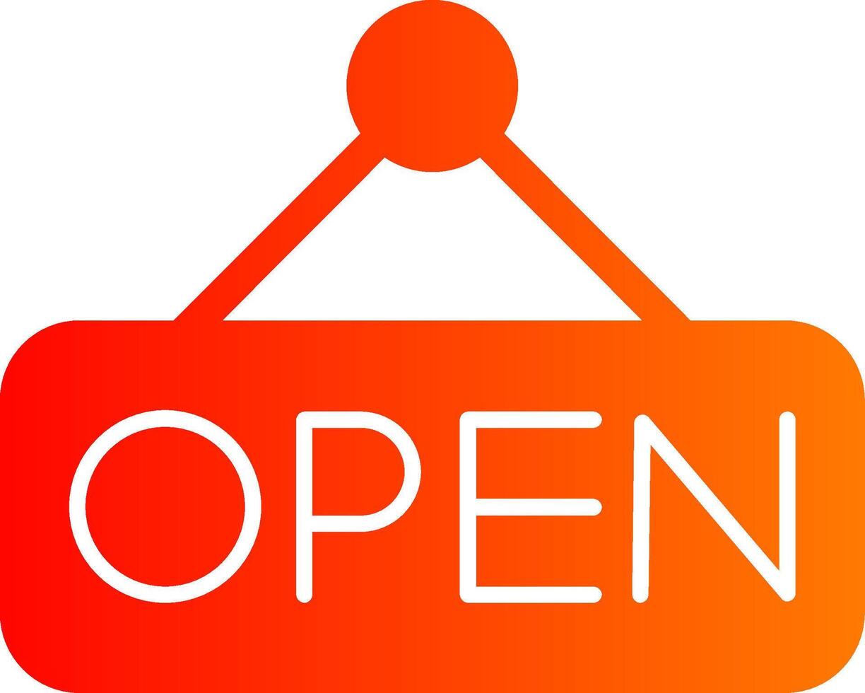 Open Colorful Icon vector