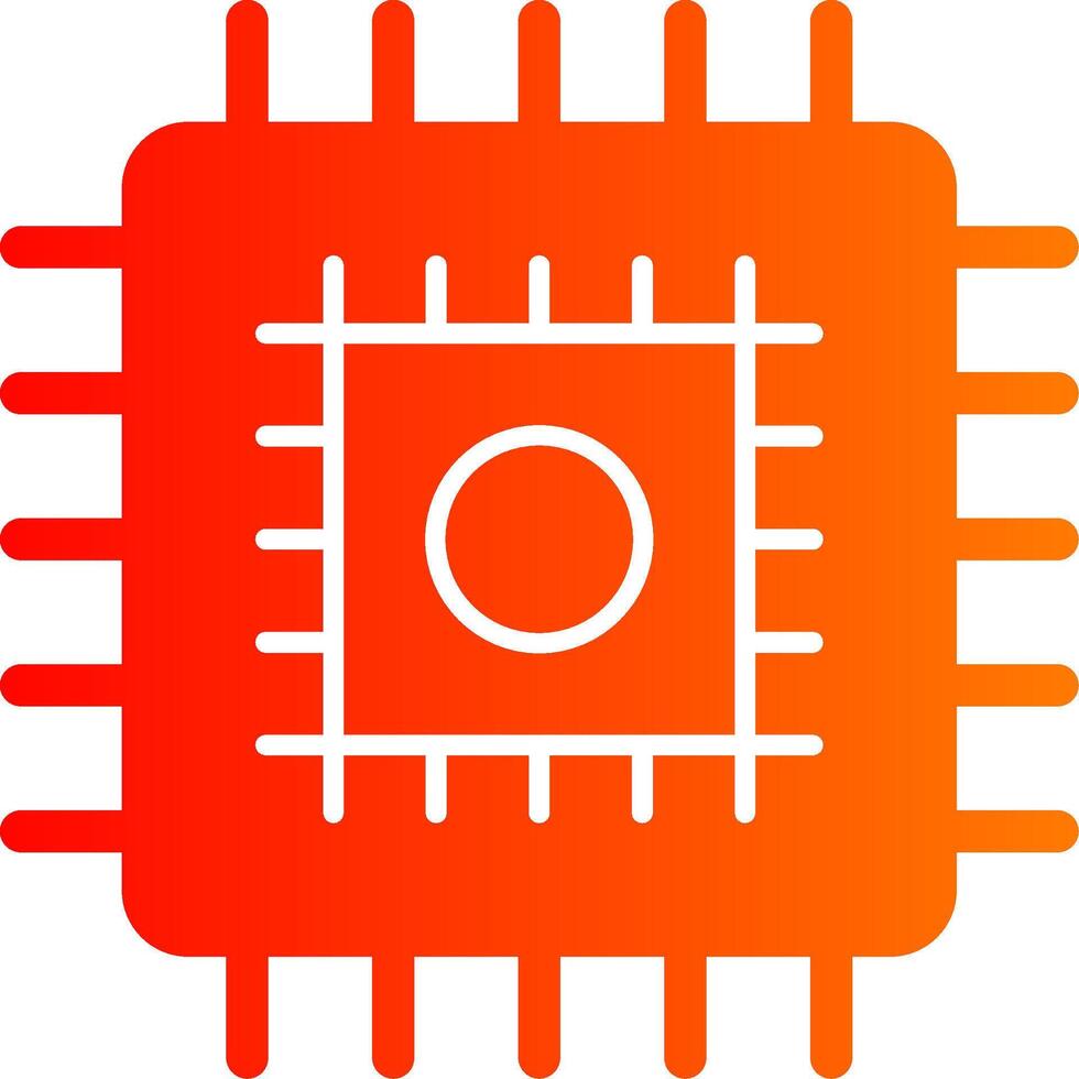 Cpu Colorful Icon vector