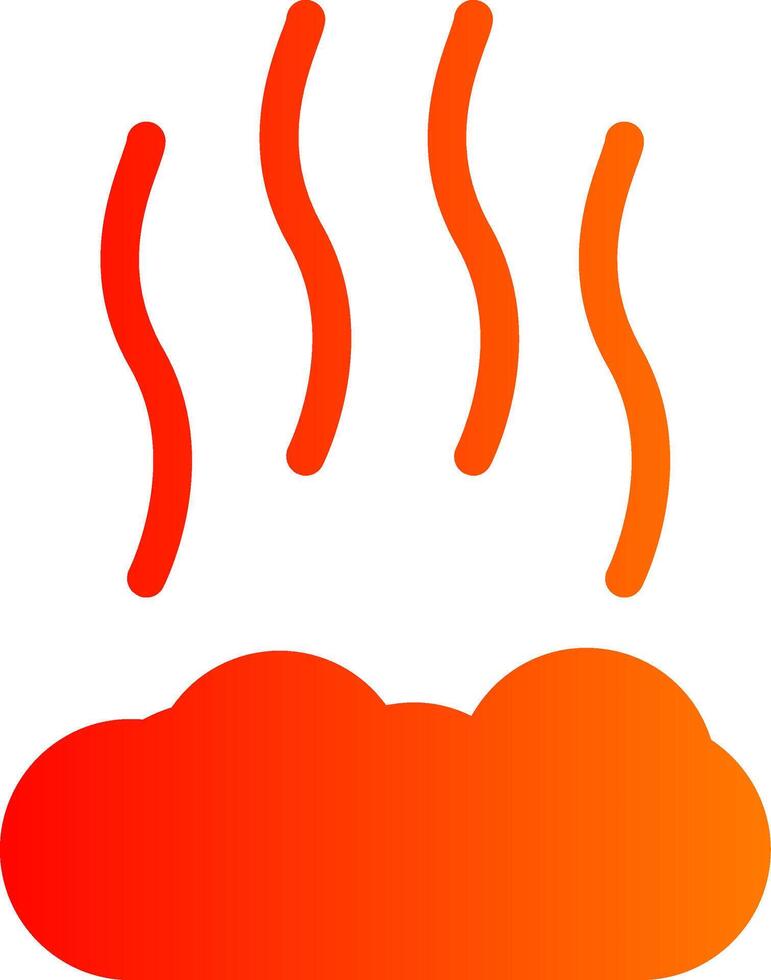 Smoke Colorful Icon vector
