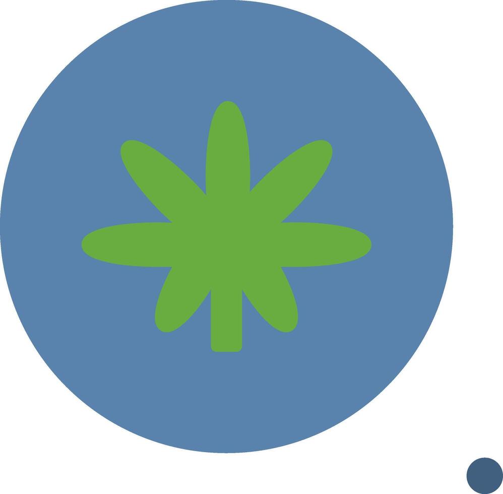 Weed Colorful Icon vector