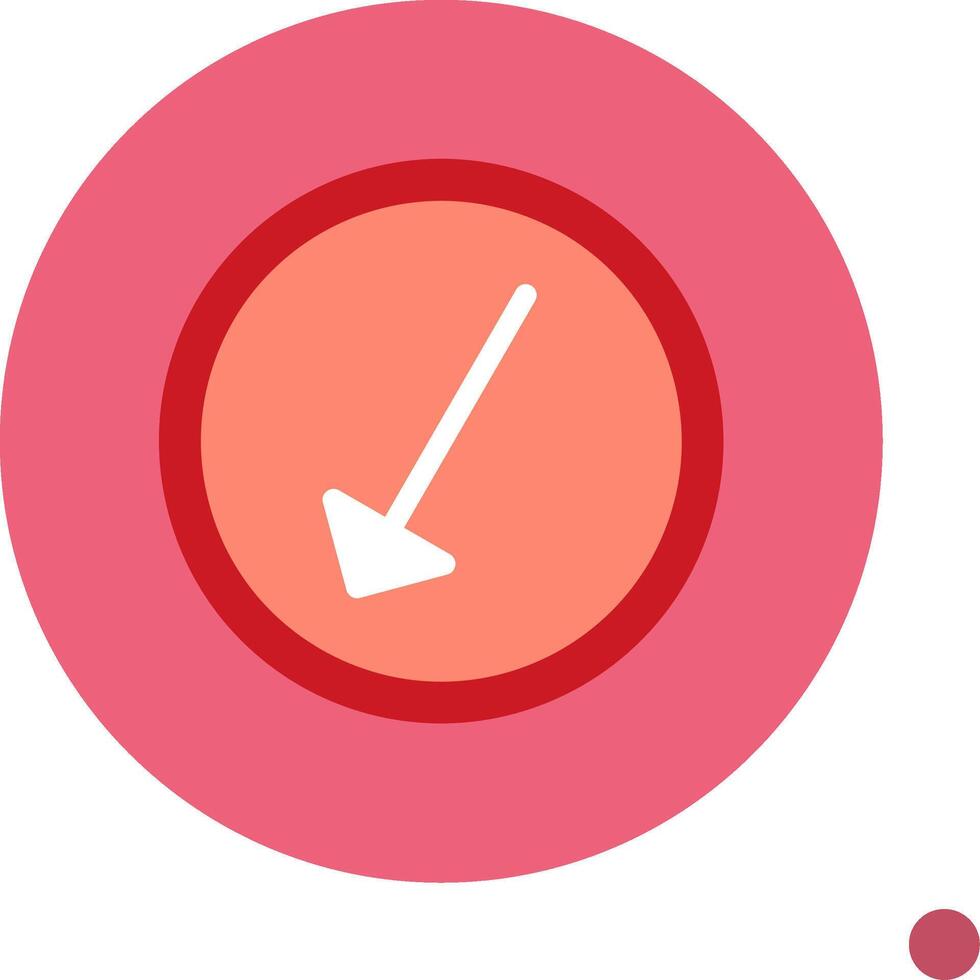 Left Down Colorful Icon vector