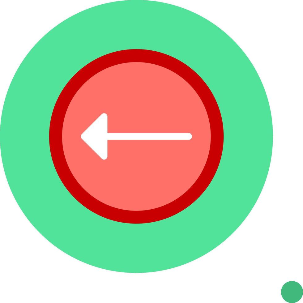 Left Colorful Icon vector