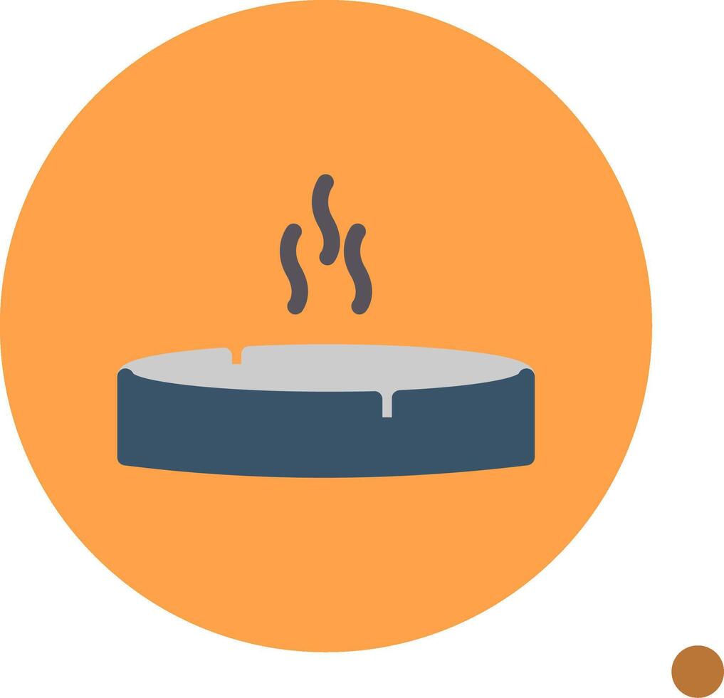 Ashtray Colorful Icon vector