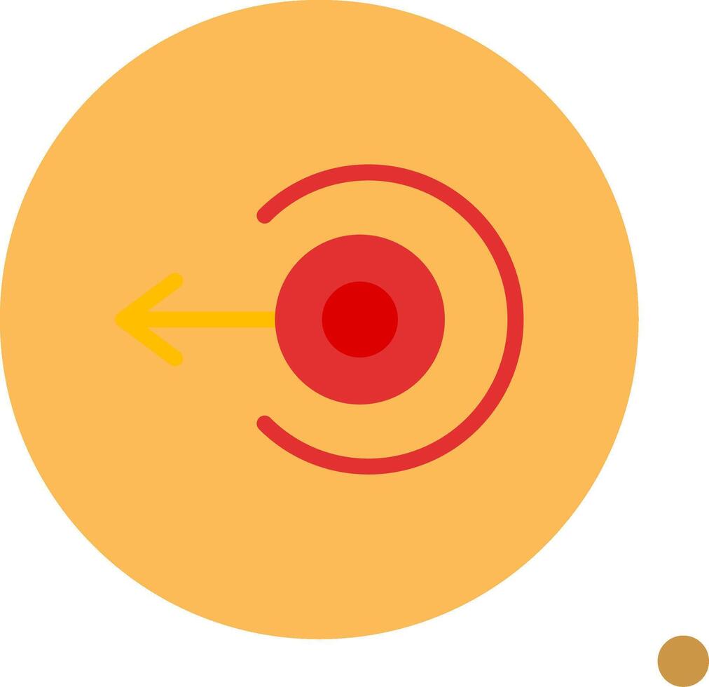 Left Arrow Colorful Icon vector