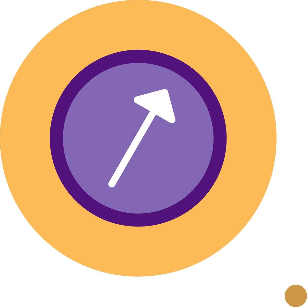 Right Up Colorful Icon vector