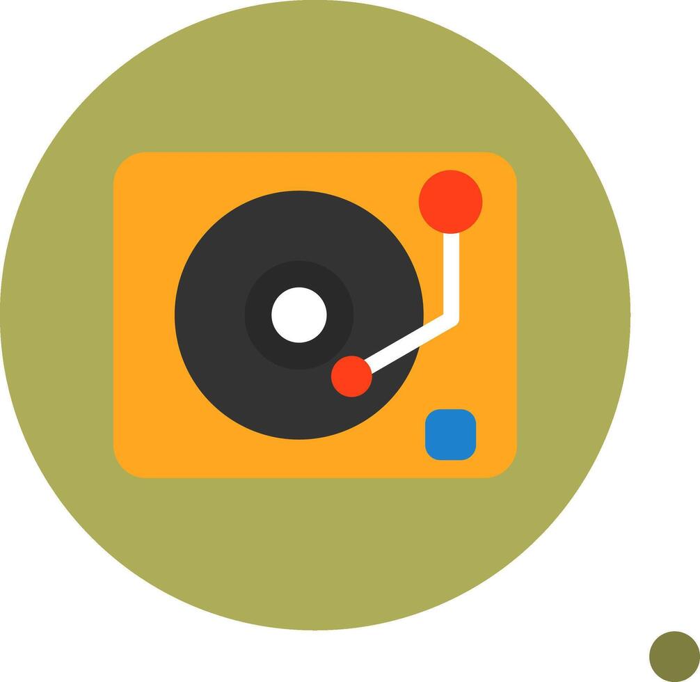 Lp Player Colorful Icon vector