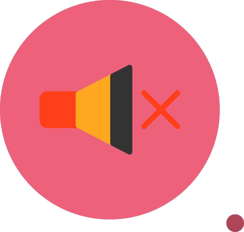 Mute Colorful Icon vector