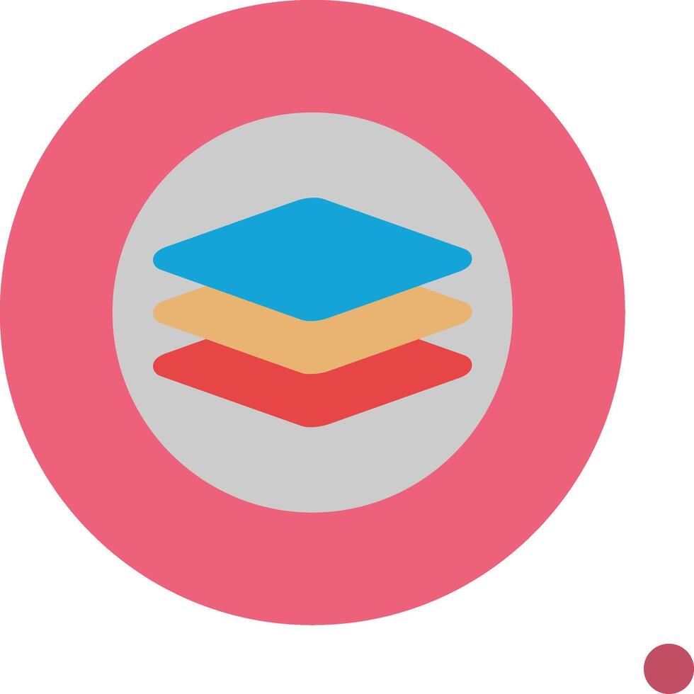 Layers Colorful Icon vector