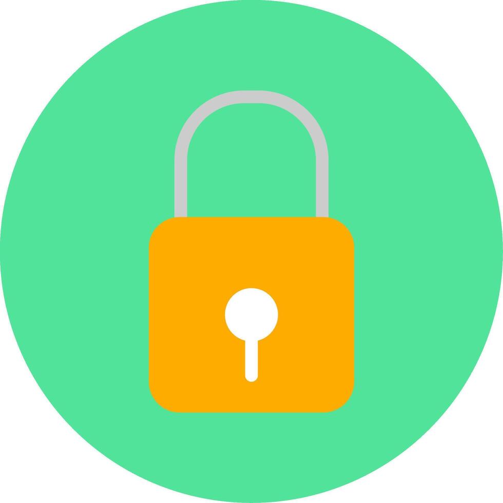 Lock Colorful Icon vector