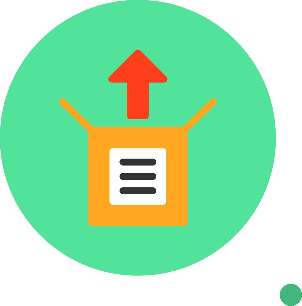 Unboxing Colorful Icon vector