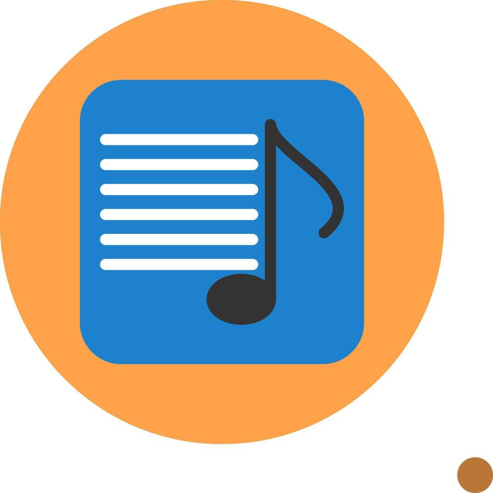 Song Lyrics Colorful Icon vector