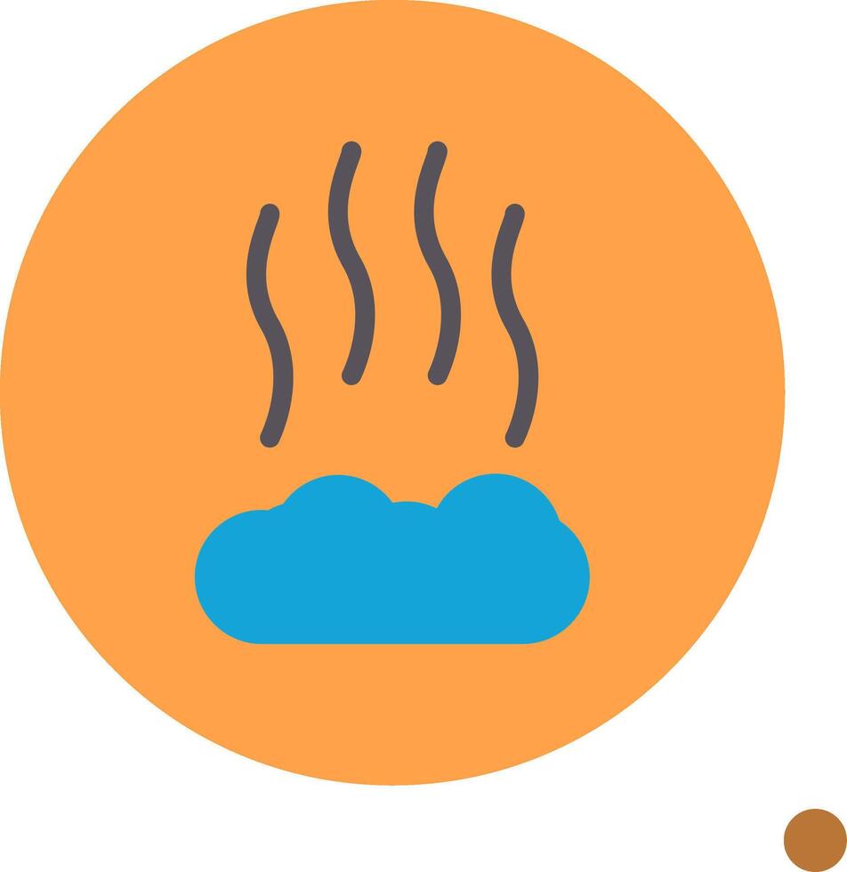 Smoke Colorful Icon vector