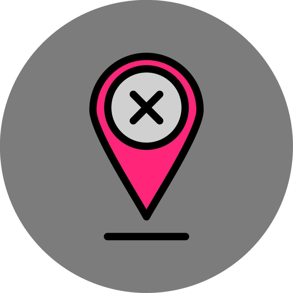 Pin Colorful Icon vector