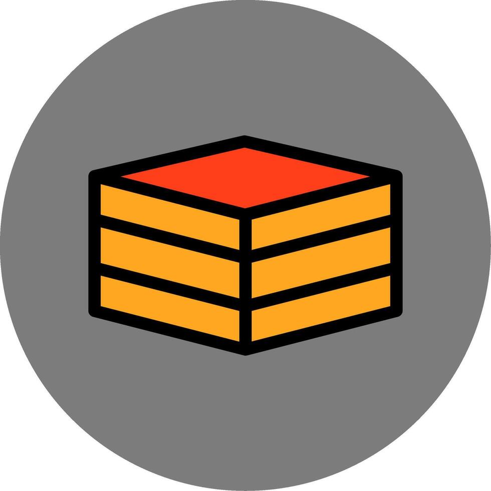 Parcel Colorful Icon vector
