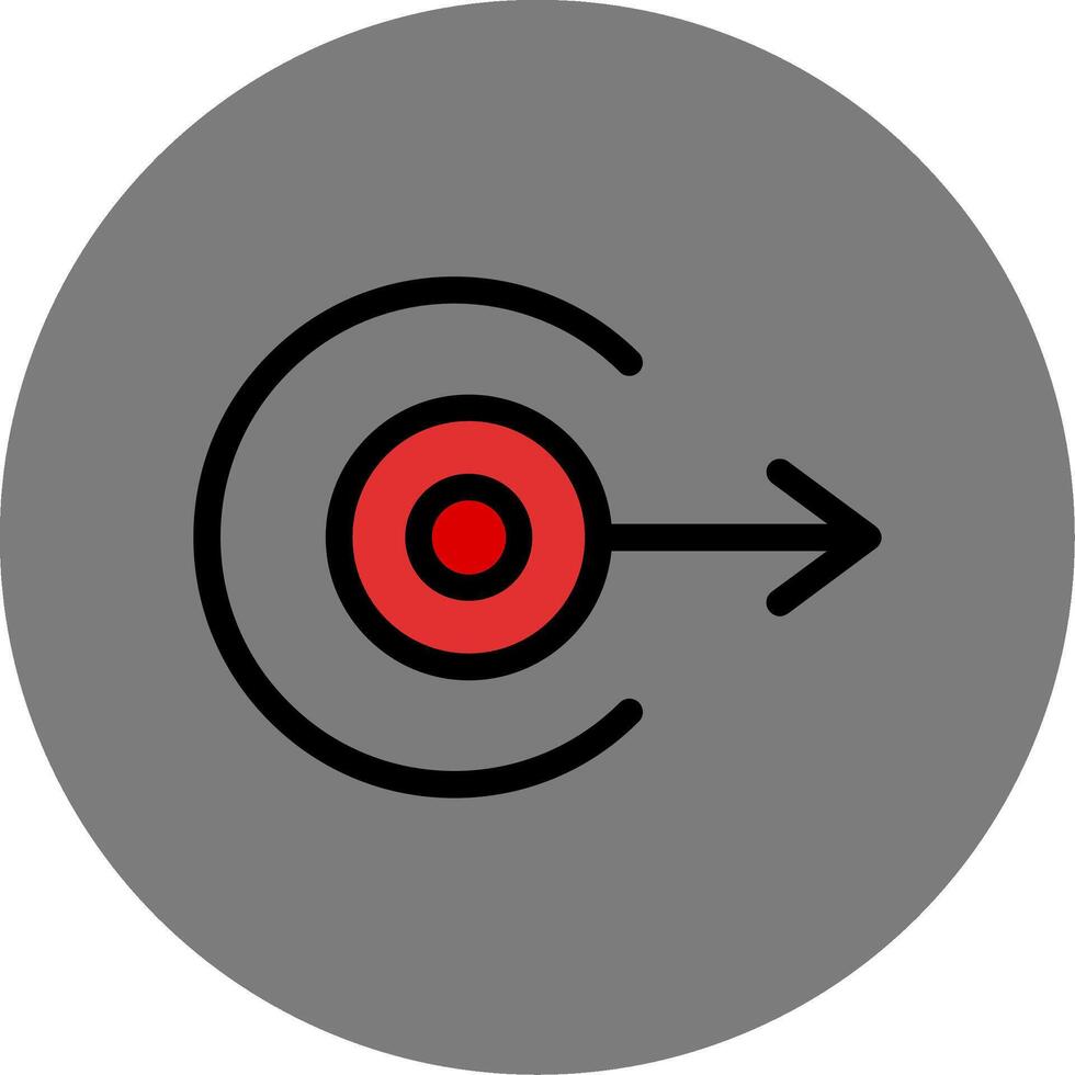 Right Arrow Colorful Icon vector