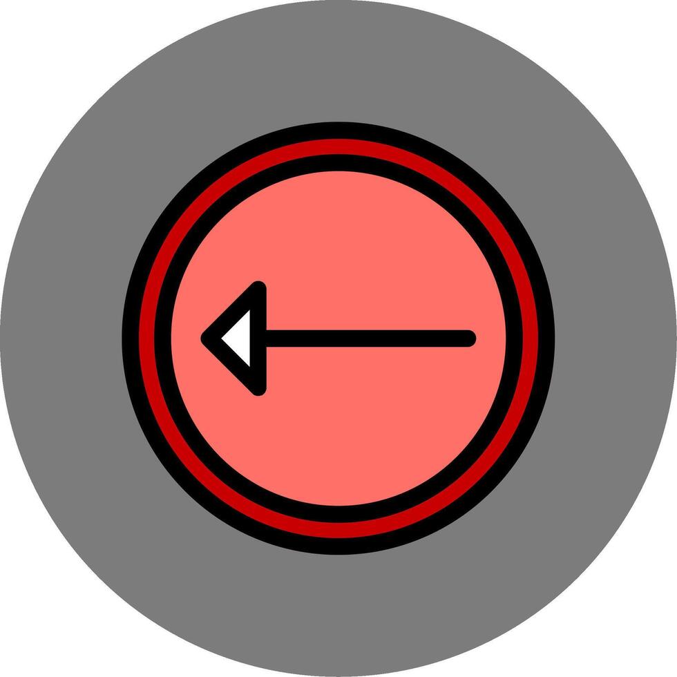 Left Colorful Icon vector