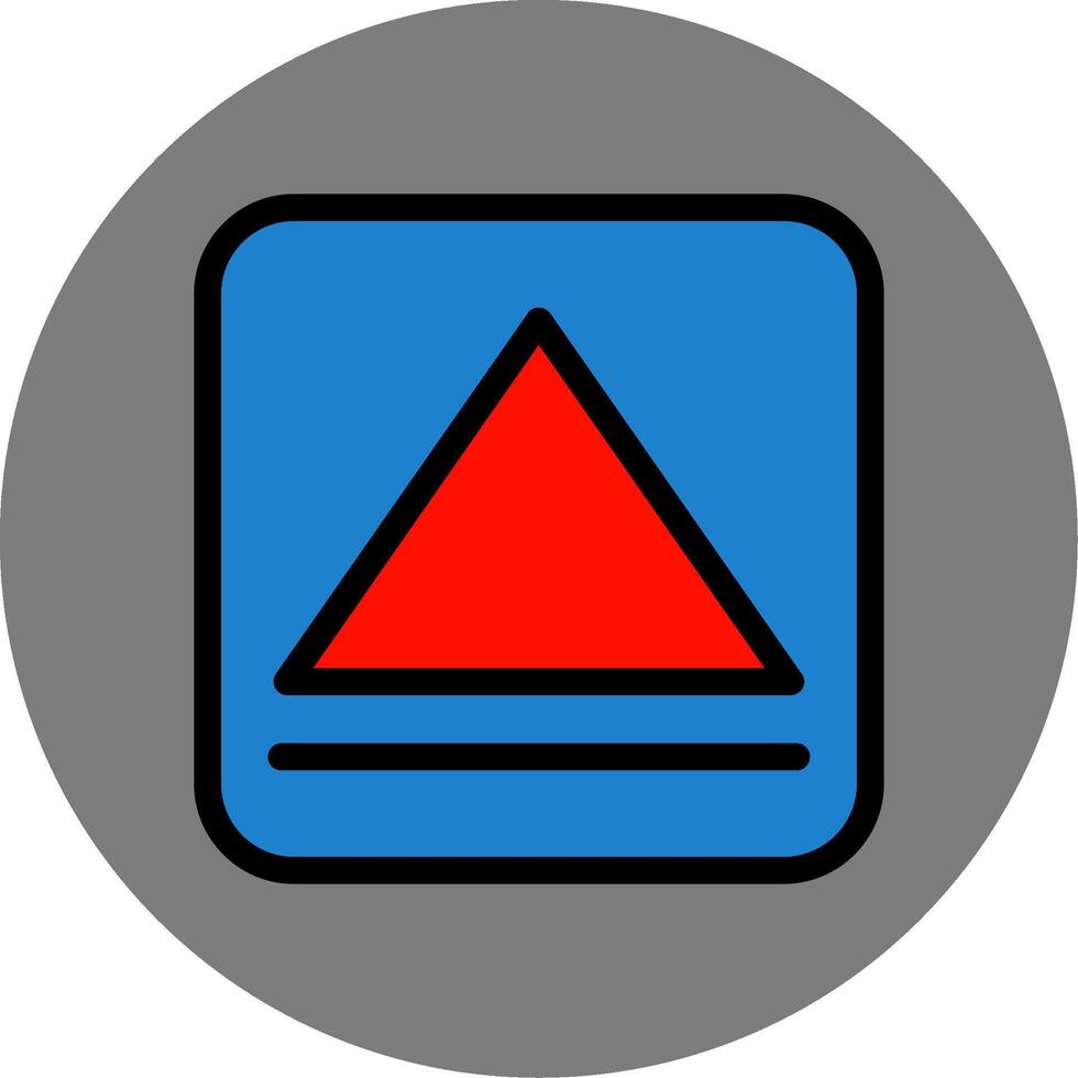 Eject Colorful Icon vector