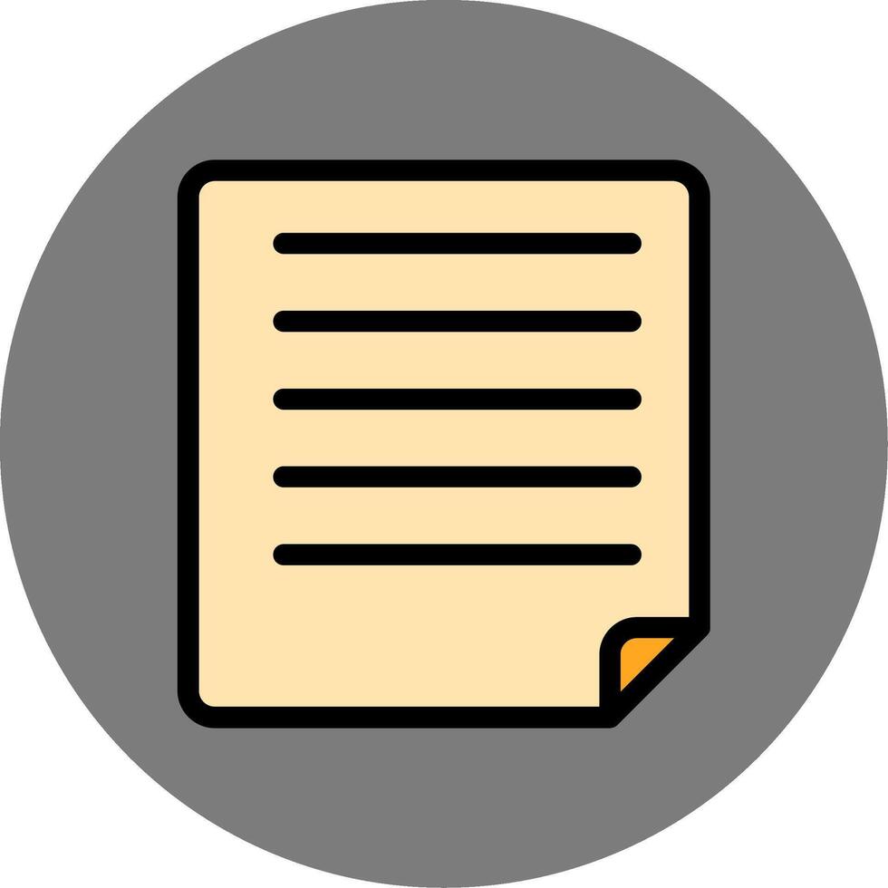 Document Colorful Icon vector
