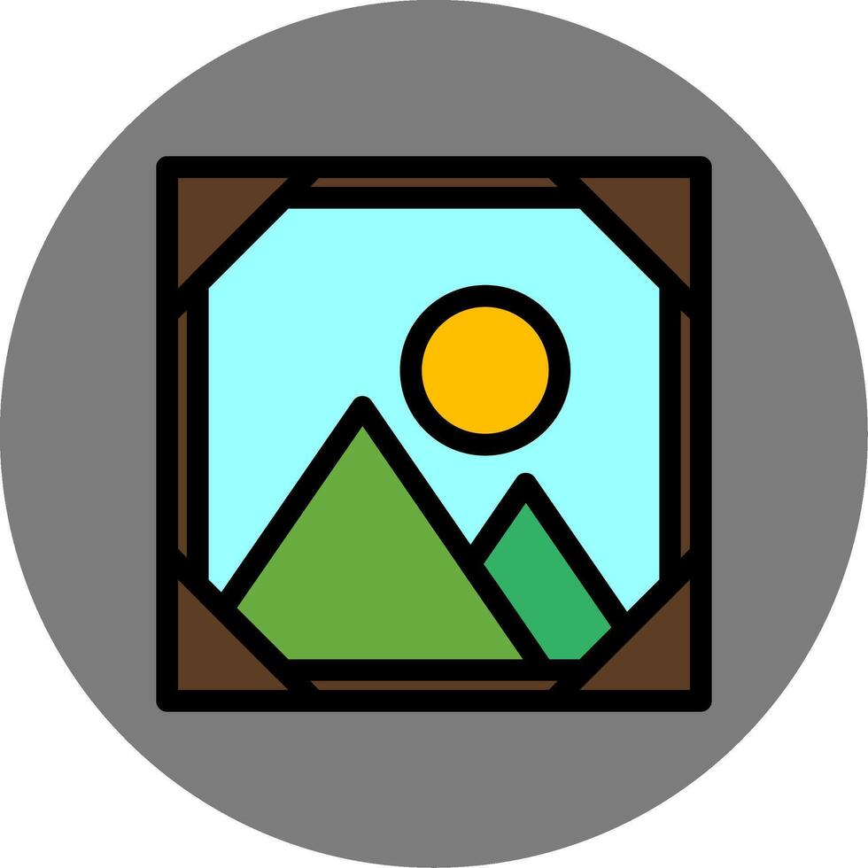 Frame Colorful Icon vector
